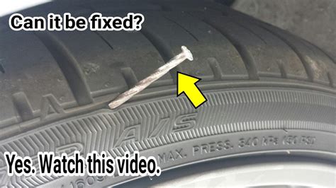 nail on sidewall of tire|Impossible Repair 